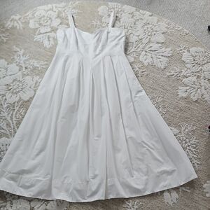 Taylor White Maxi Dress with Spaghetti Straps